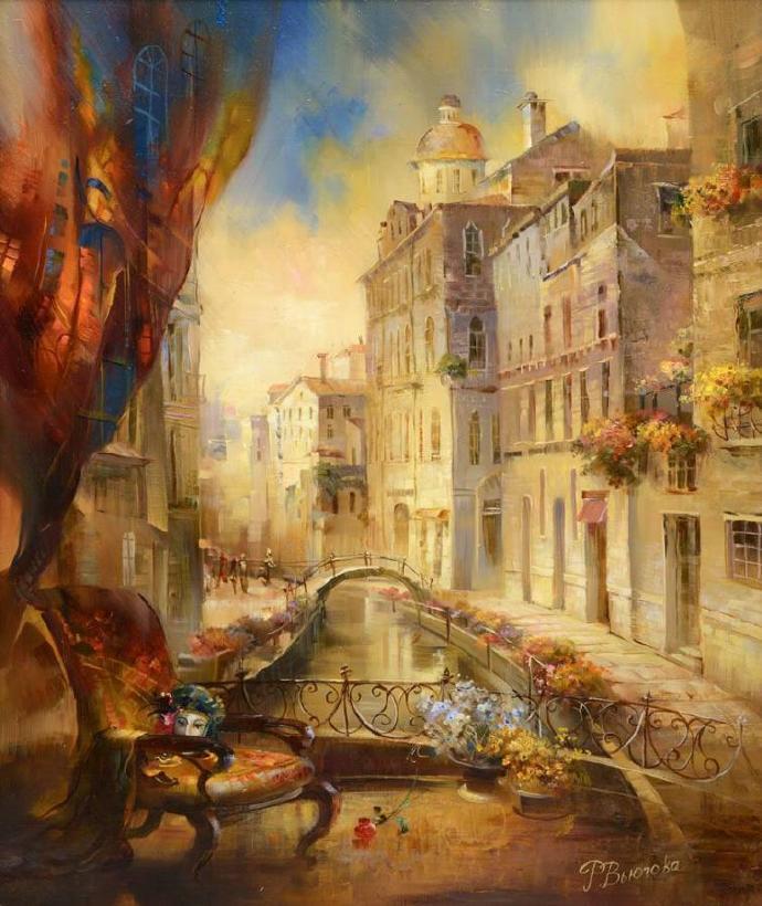 肖像$色彩明亮柔和的人物肖像,朦胧梦幻的风景作品,十分惹人喜欢