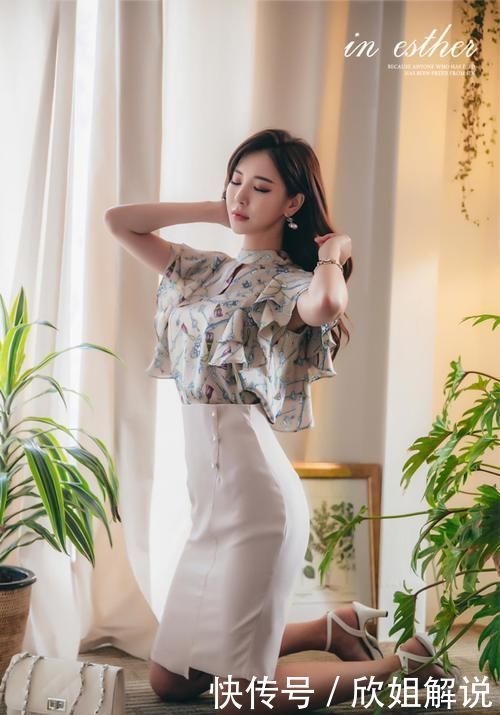 朴多贤|美女穿搭:卡其色套装十分优雅,臀部比例十分优越