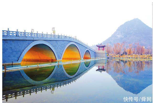 “金光穿洞”点靓华山景区