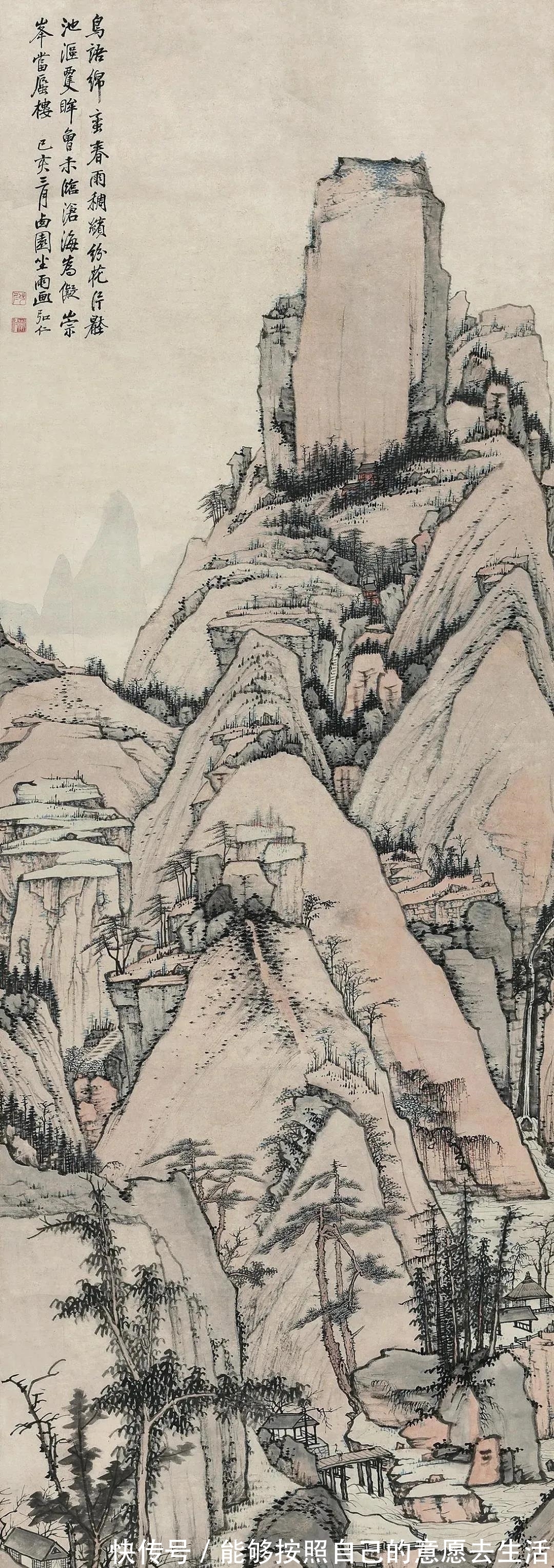 倪瓒|四画僧之弘仁,取法倪瓒却无含混柔曲糊涂之笔,清寂孤冷不染红尘