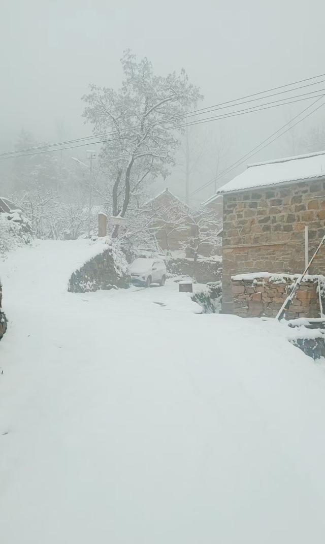 银装素裹|南太行今冬第一场雪来的是那么突然满山银装素裹