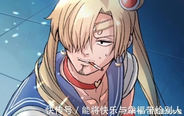 编辑搜图@各个版本不同画风的月野兔,看到路飞版本的水手月,我被逗笑