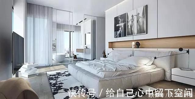 衣帽间|现在卧室床头流行不靠墙,往前挪80公分,“多出”一个衣帽间