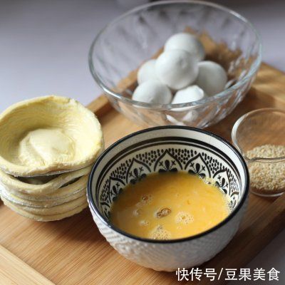 外皮酥脆，内馅爆浆|空气炸锅版烤蛋挞皮汤圆 | 安冉