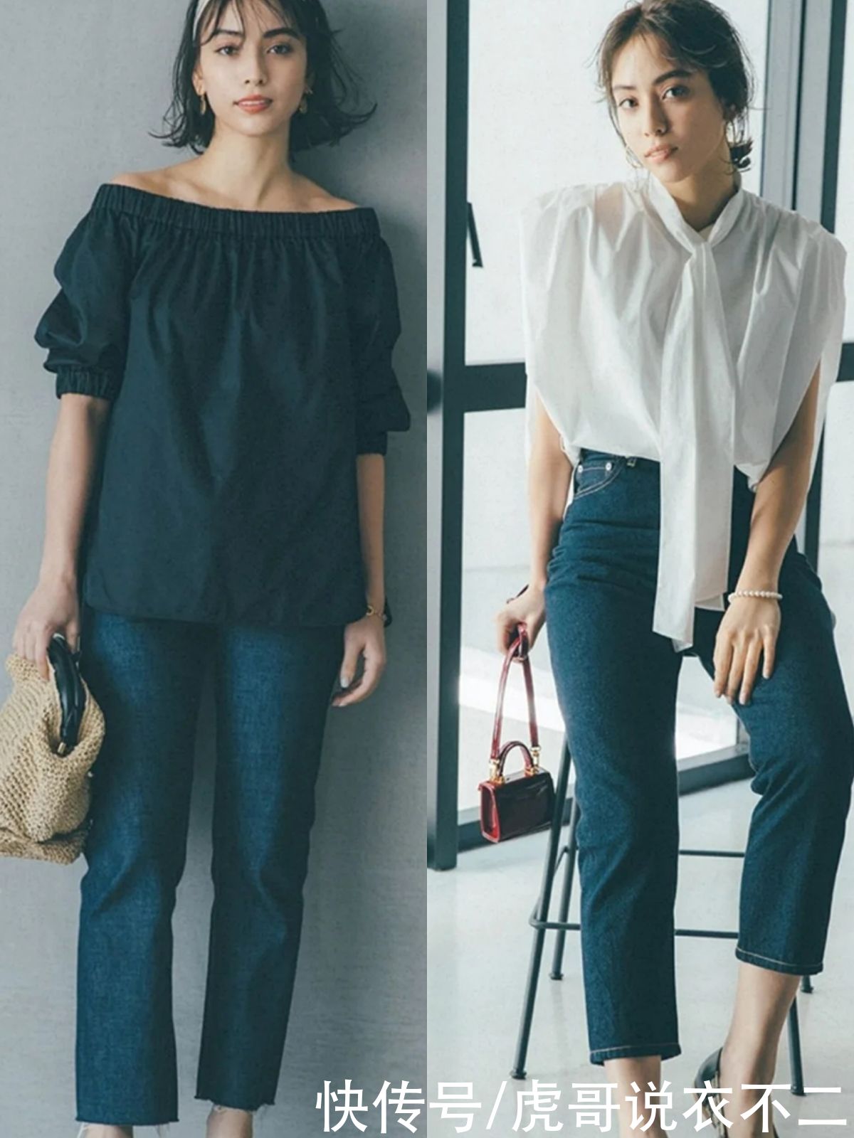 讲真，没有比牛仔裤更适合40岁女人的单品了，这么搭休闲又时尚