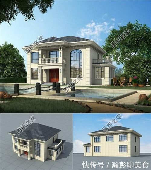 客厅|独栋三层农村别墅图片,实用多一点,适合农村的自建房