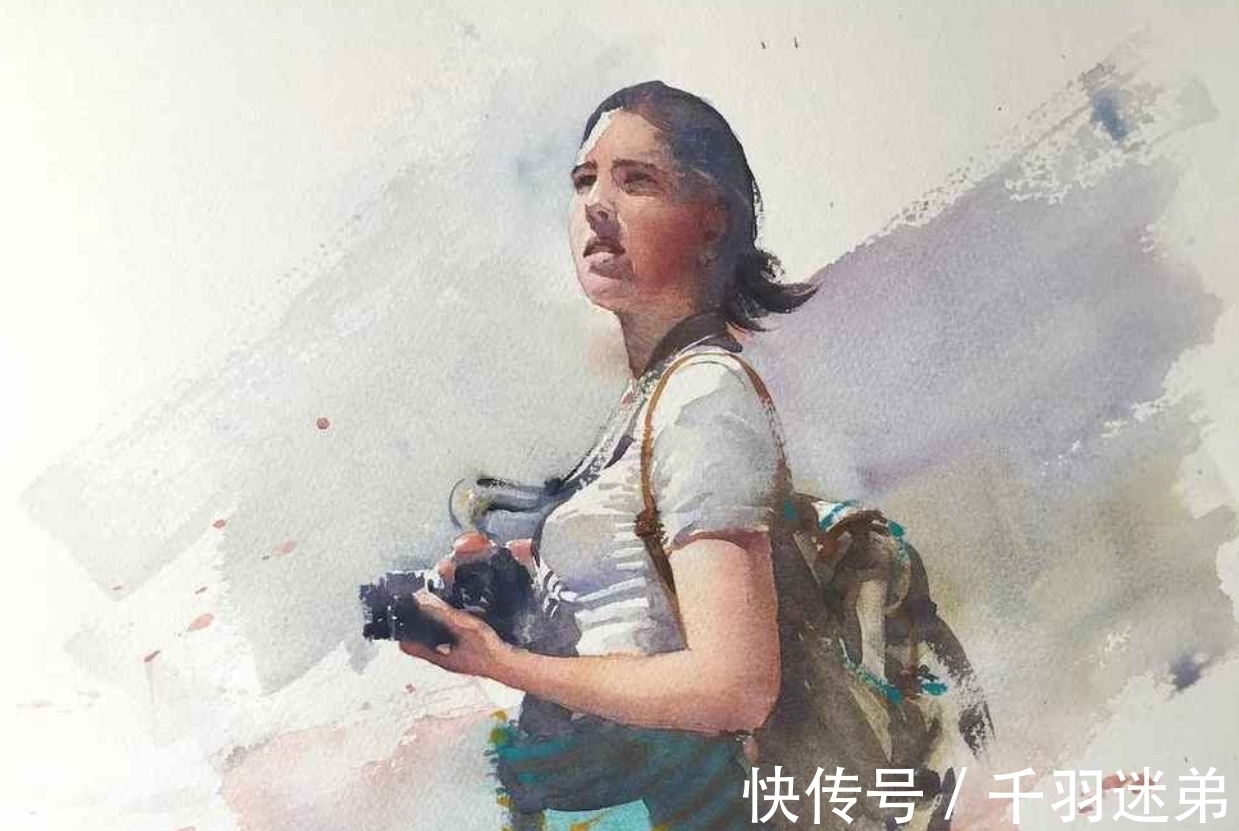 人物画!震撼,让人由衷赞叹的水彩技艺——尤德斯五彩斑斓的光色世界