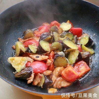 西红柿炒茄子|因为这道西红柿炒茄子，从此爱上了做饭