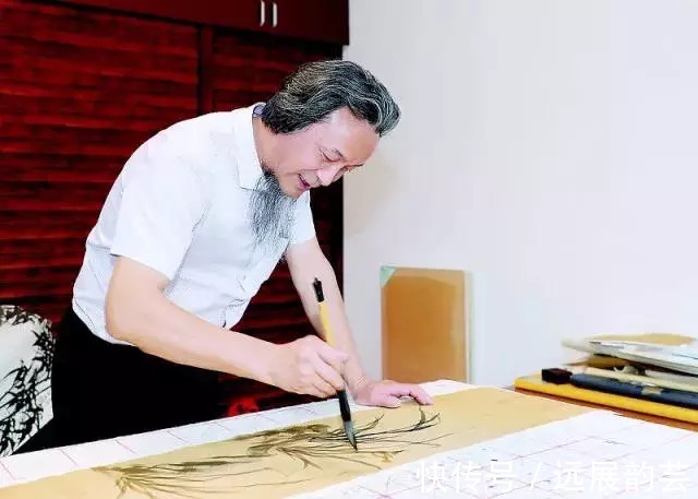 兰花#当代兰花才子——实力画家金晓海作品欣赏