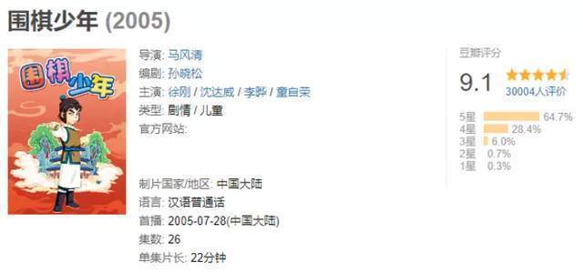 金威远|17年前它被质疑抄袭日漫,如今豆瓣9.1!《围棋少年》要出新作了