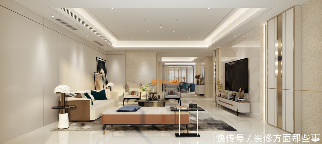 走道|289㎡现代轻奢大平层,优雅干净,奢而不华