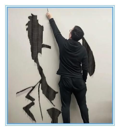 浪费|美术生用笔芯画鹿晗,本以为在浪费笔芯,看到最后这是本人吗