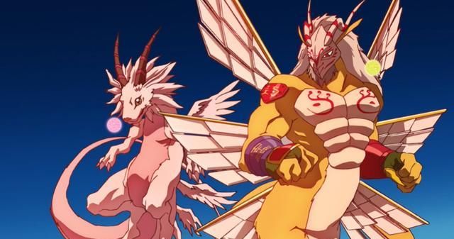 神龙兽|数码宝贝：神龙兽首秀完美，一拳打残千年兽，不愧金字塔级别实力