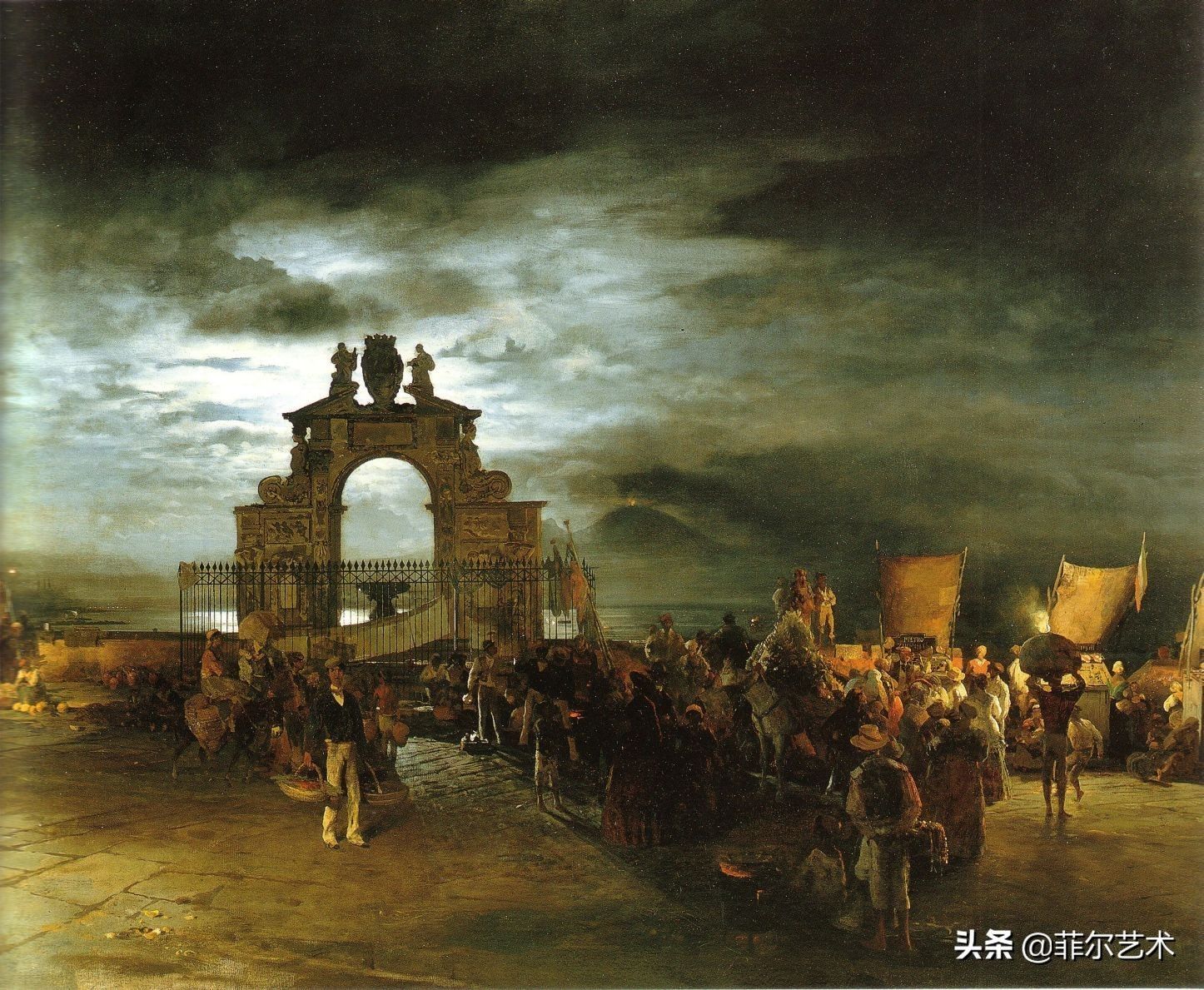 合辑|德国油画大师 Oswald Achenbach 风景油画作品合辑（陆） 欣赏