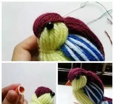 diy|织毛衣剩下一点毛线，留着做什么DIY小鸟玩偶吧，孩子可喜欢了