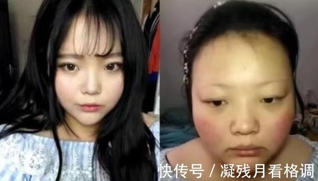 妹子|女生化妆前后对比，以后还能相信画完妆的妹子吗？