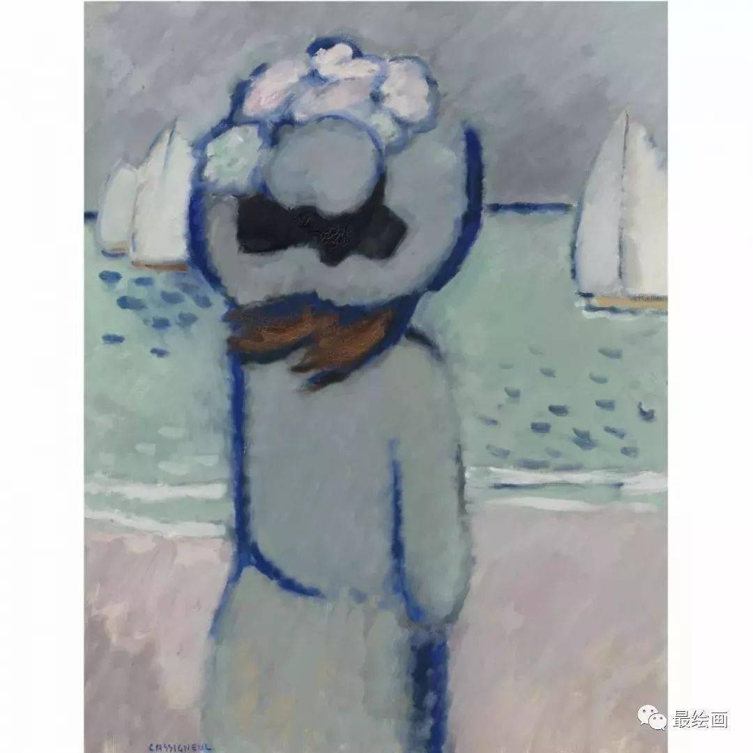 野兽主义#皮埃尔·卡西尼尔:领略野兽主义奔放节奏和表现主义浓烈意蕴油画作品