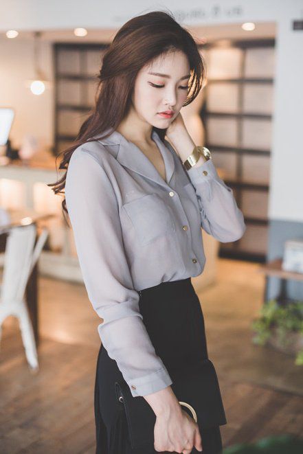 似水|优雅温婉的气质美女，职业装显利落大气，精致典雅清新似水！
