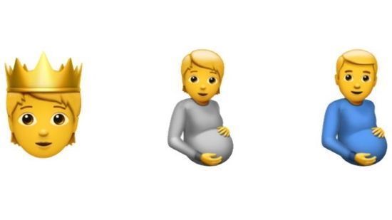 符号|苹果iOS更新惹争议：新增“怀孕的男人”表情符号