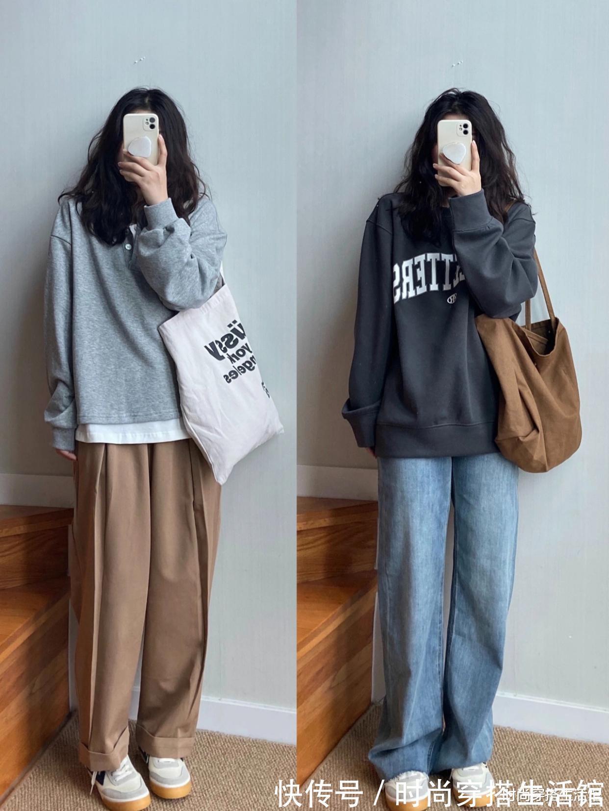 休闲感 立春后,卫衣下面别总配裙子,今年流行这样穿,保暖时髦谁穿谁美