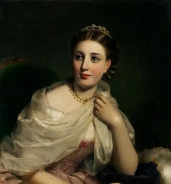 美人!英国艺术家詹姆斯·桑特人体油画中的美人,珠圆玉润,风情万种