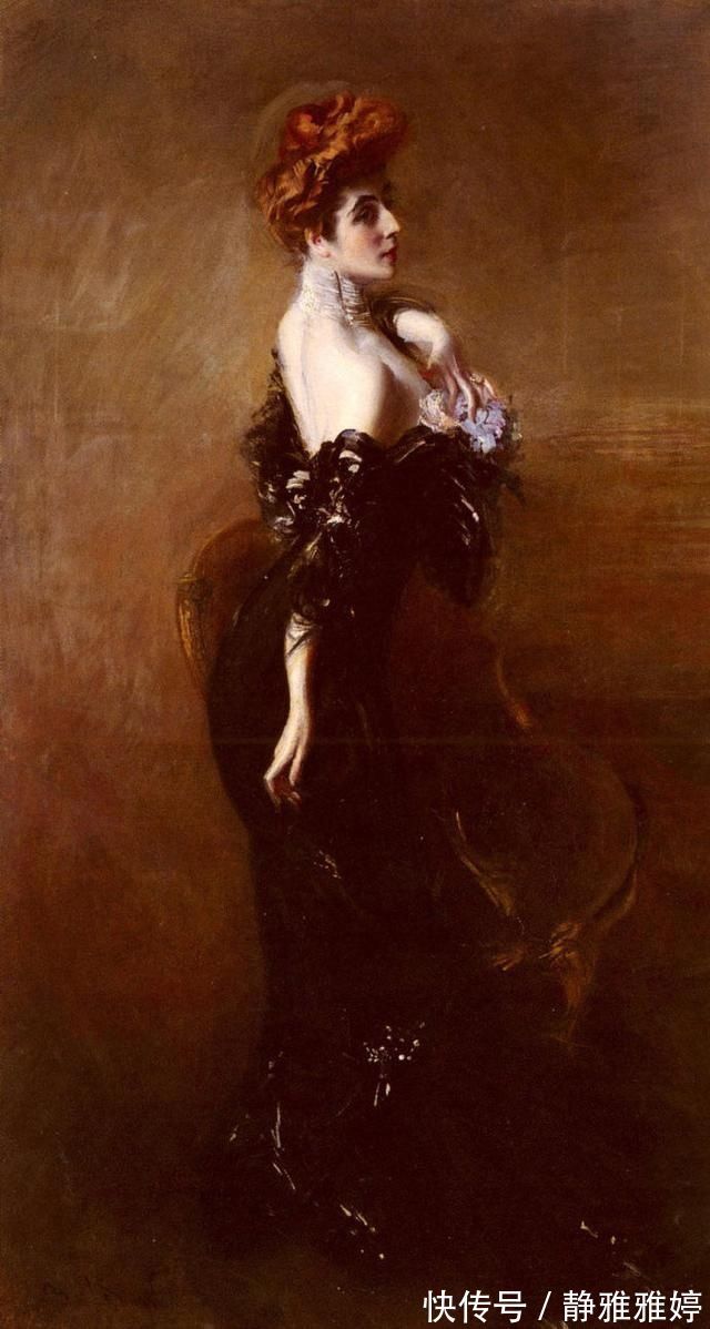 肖像画家!意大利著名的肖像画家乔瓦尼·博尔迪尼油画中的美艳贵妇