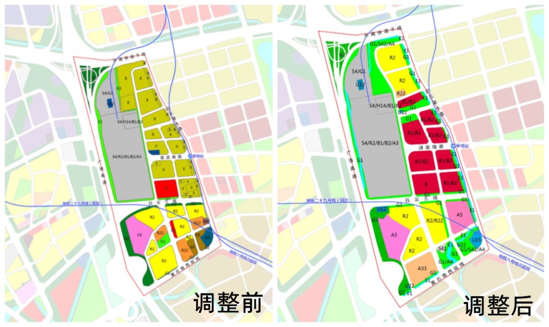 道路网|新增宅地、商地和医院！白云湖、同和两地块规划调整