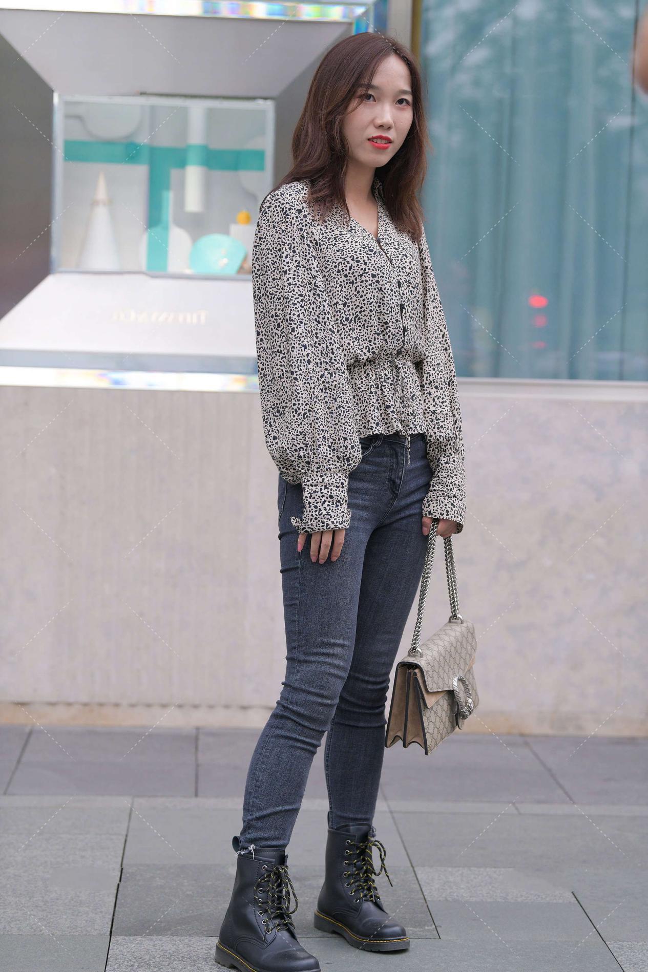 气质|收腰荷叶边长袖衬衫, 组合搭配显示出时髦气质