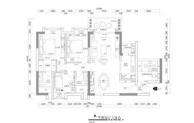 背景墙|120㎡三室改四室，看起来比140㎡的还要大，经典美式风格太好看了