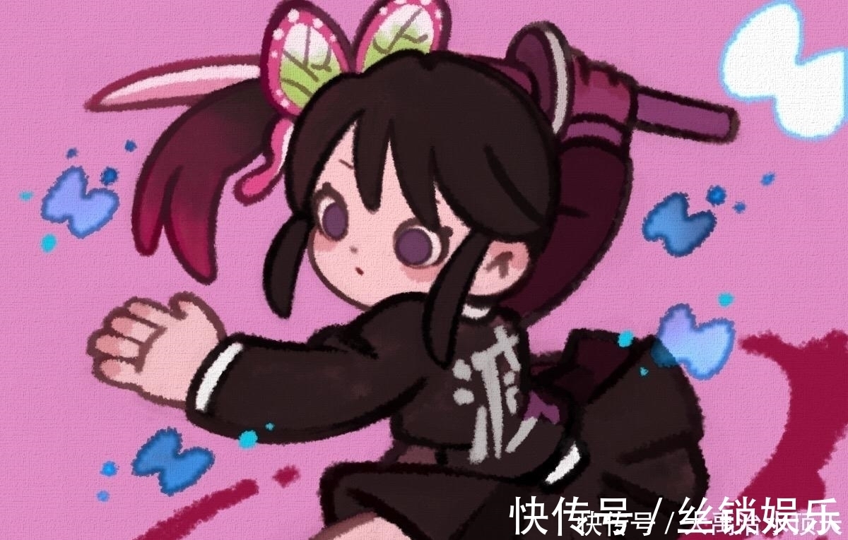 sug萌酷版《鬼灭之刃》,祢豆子可爱值拉满,蝴蝶忍的小表情亮了