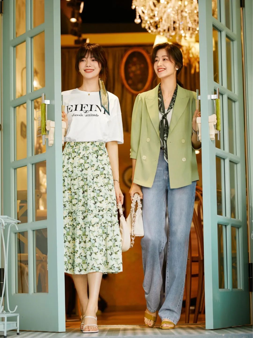 cp|衬衫+裙子、T恤+半裙=小个子夏秋王炸CP,巨洋气