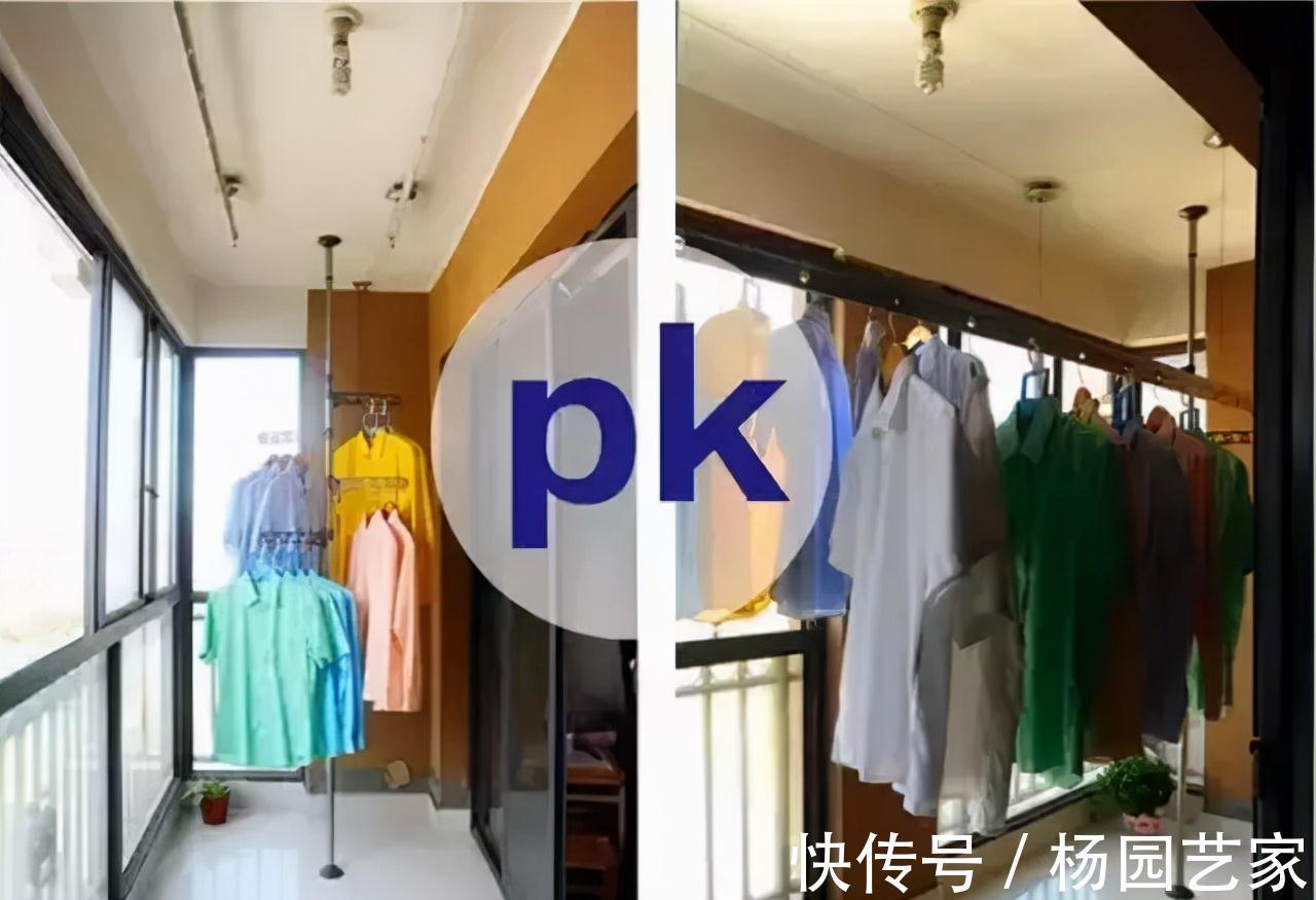伸缩式|婆婆说把阳台变成休闲区，衣服晾到哪里去？还好老公一招搞定！