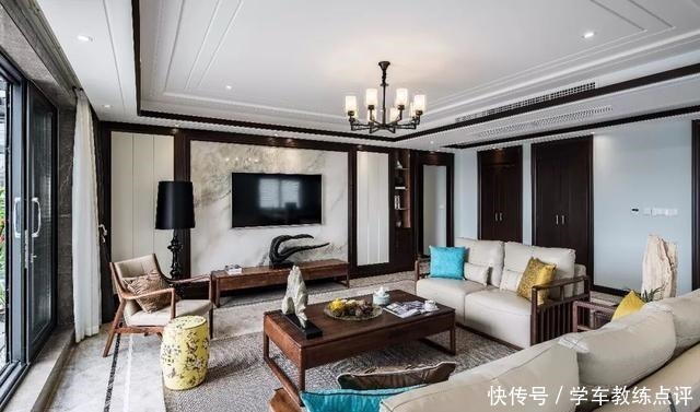 现代|新中式客厅电视墙,儒雅端庄,华丽大方!新中式客厅电视墙,儒雅端庄,华丽大方!