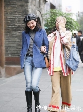 路人街拍，小姐姐留一头简洁的短发，看起来干练而有气质