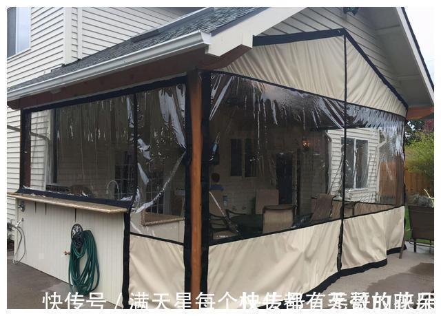 廊架|廊架变成阳光房，我就花了200，冬天再也不怕风吹了