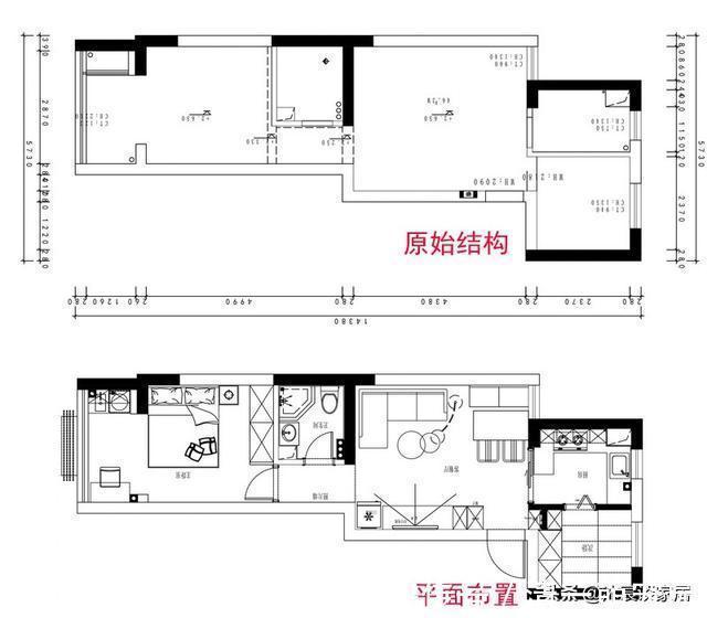 收纳|夫妻俩买下57㎡二手房,重新装修后成温馨美居室,引众多人羡慕