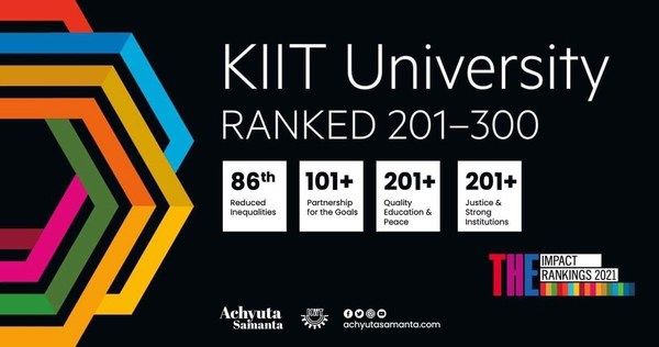 2021年泰晤士高等教育大学影响力排名公布，KIIT位列第201位