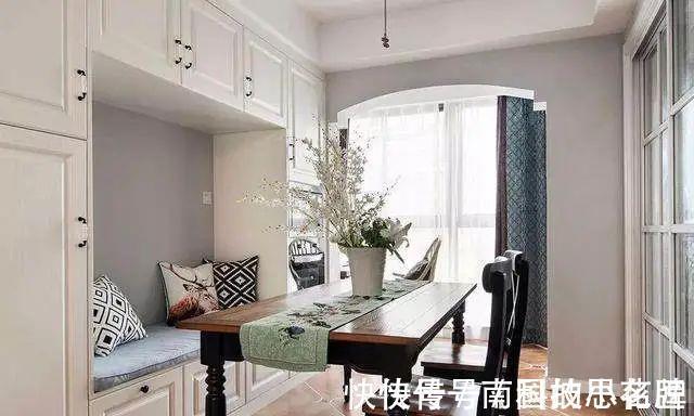 矮墙|还在抱怨你家小户型餐厅不够坐?好多人都装餐厅卡座了,美观实用