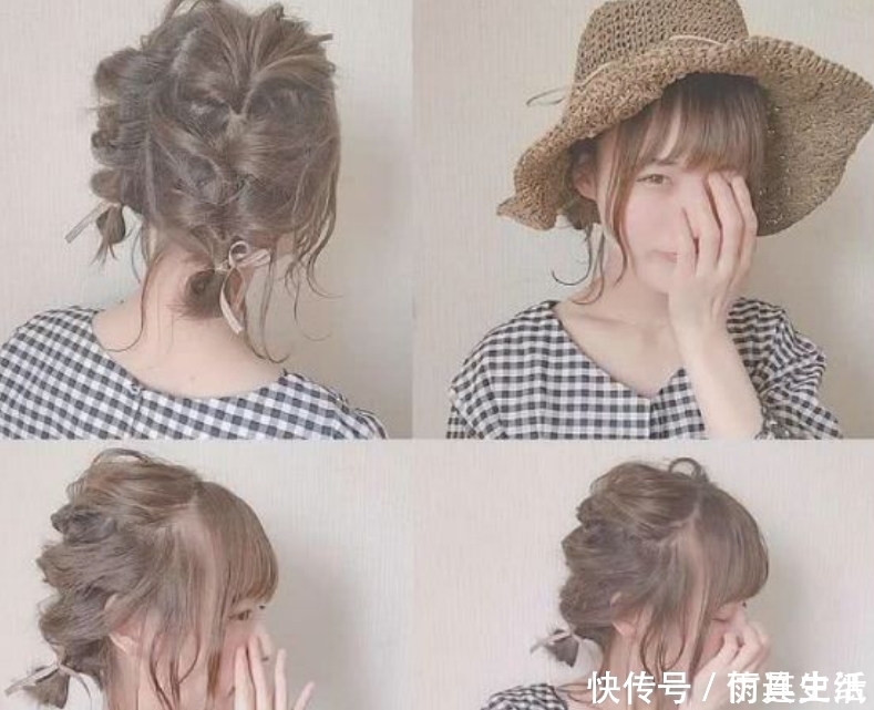 麻花辫|齐肩发尝试这几款扎发,每天一分钟,男神都爱第四款超惹人心动