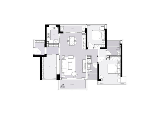 一日三餐|120平现代风三居室,将每一个角落都运用得合理非常实用