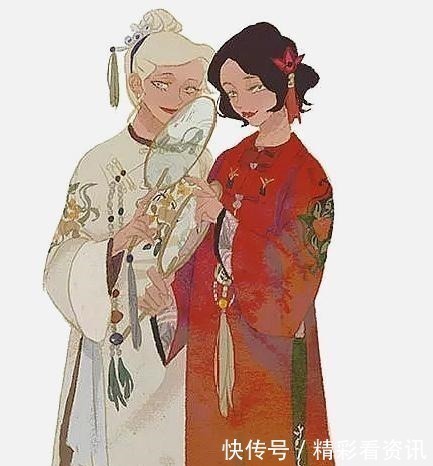 汉服|迪士尼公主换上汉服，白雪公主与继母和好，乐佩与爱丽儿成姐妹