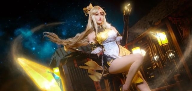 旗袍|cos:原神凝光旗袍长腿cos正片@沧霁桔梗