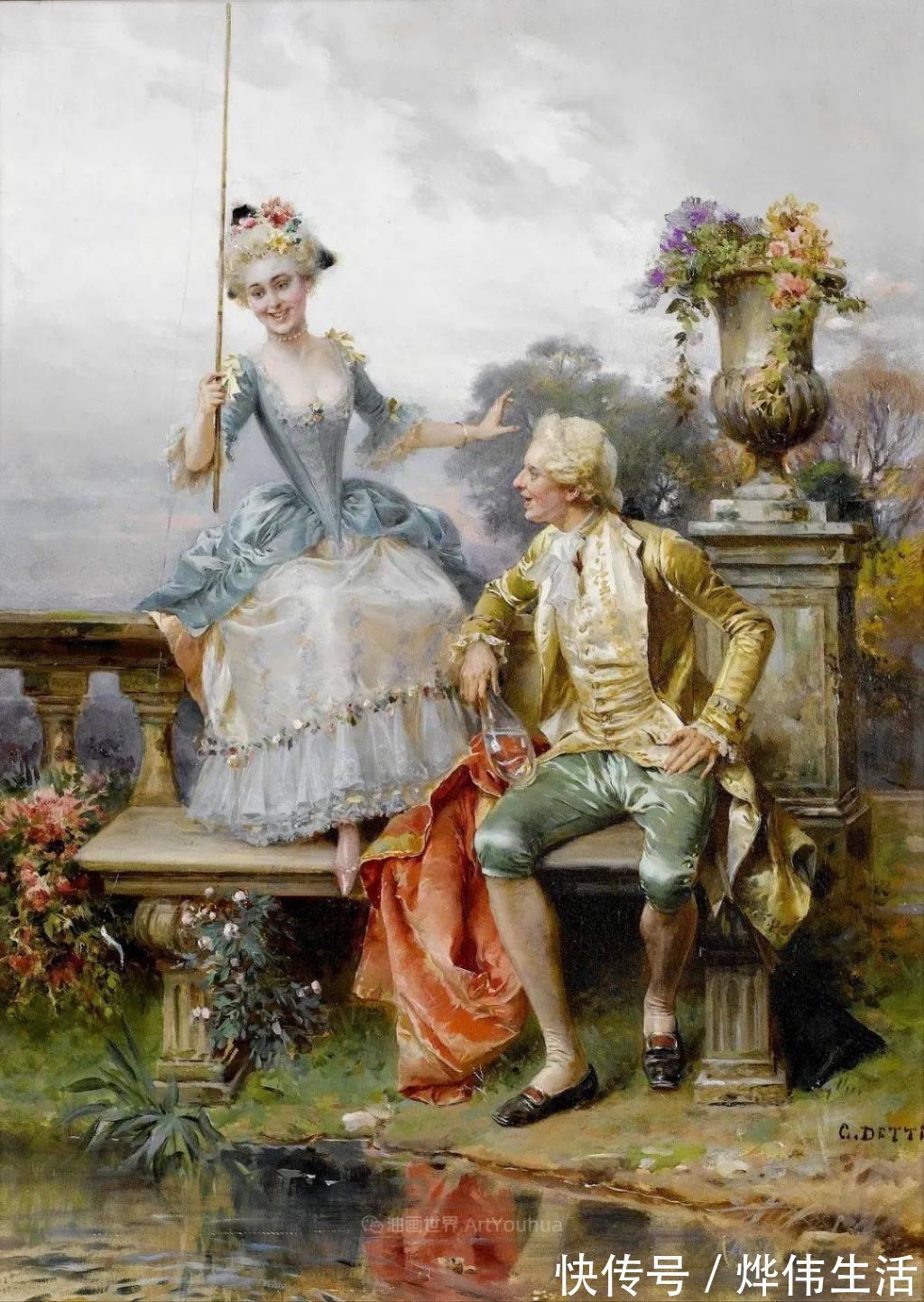 august@华丽的服饰,精美的人物,田园牧歌式的情感