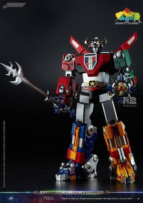 机器人|Blitzway 新品： 百兽王Voltron(战神金刚) -CARBOTIX系列可动手办（38CM高）