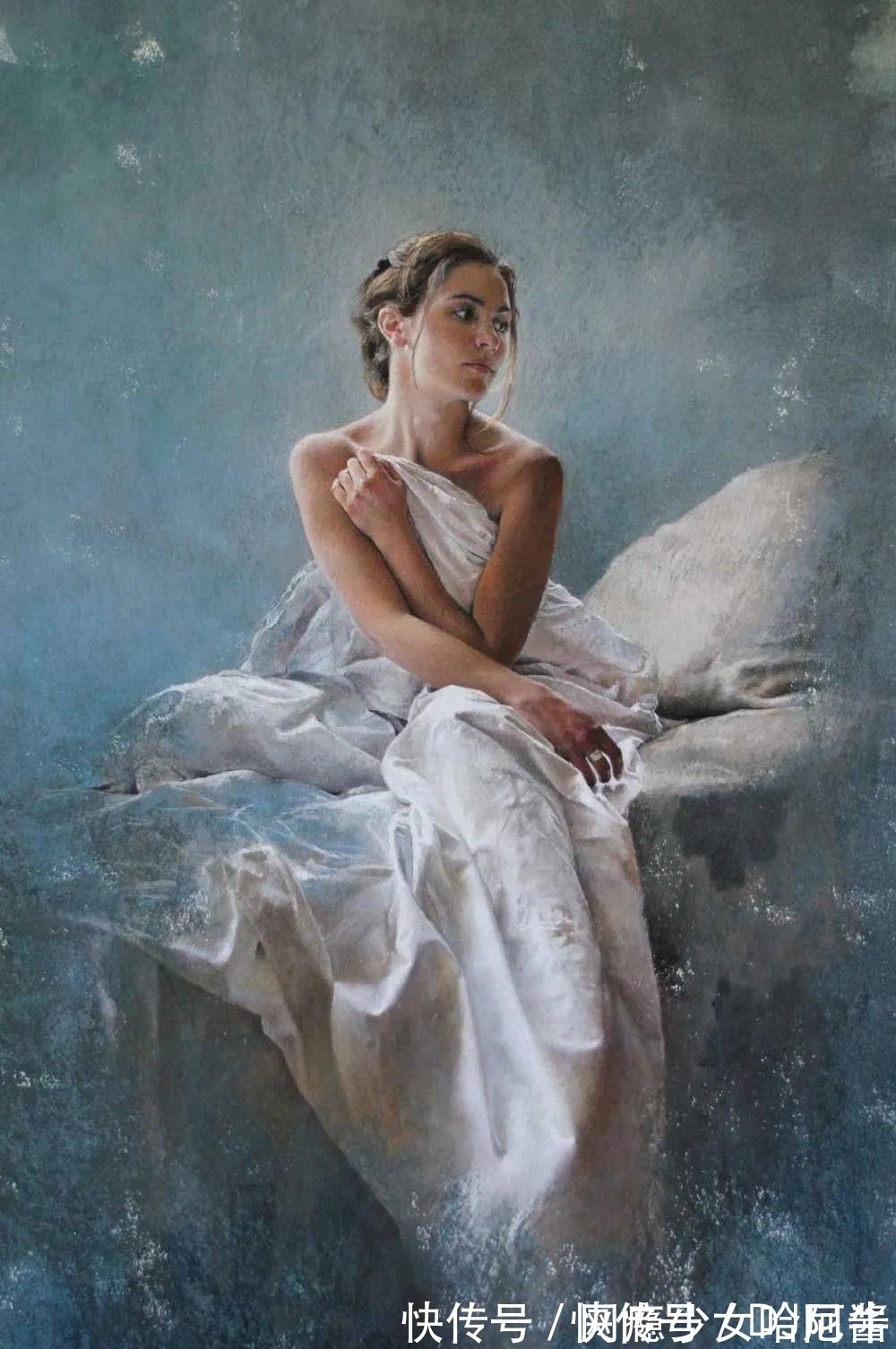 厚重感$赏心悦目,活色生香——女画家色粉笔下极致唯美的女性人体肖像