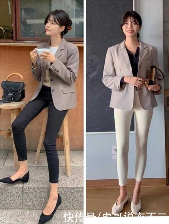 看似低调普通的小脚裤，搭对了原来这么时髦洋气，一裤多穿好实用