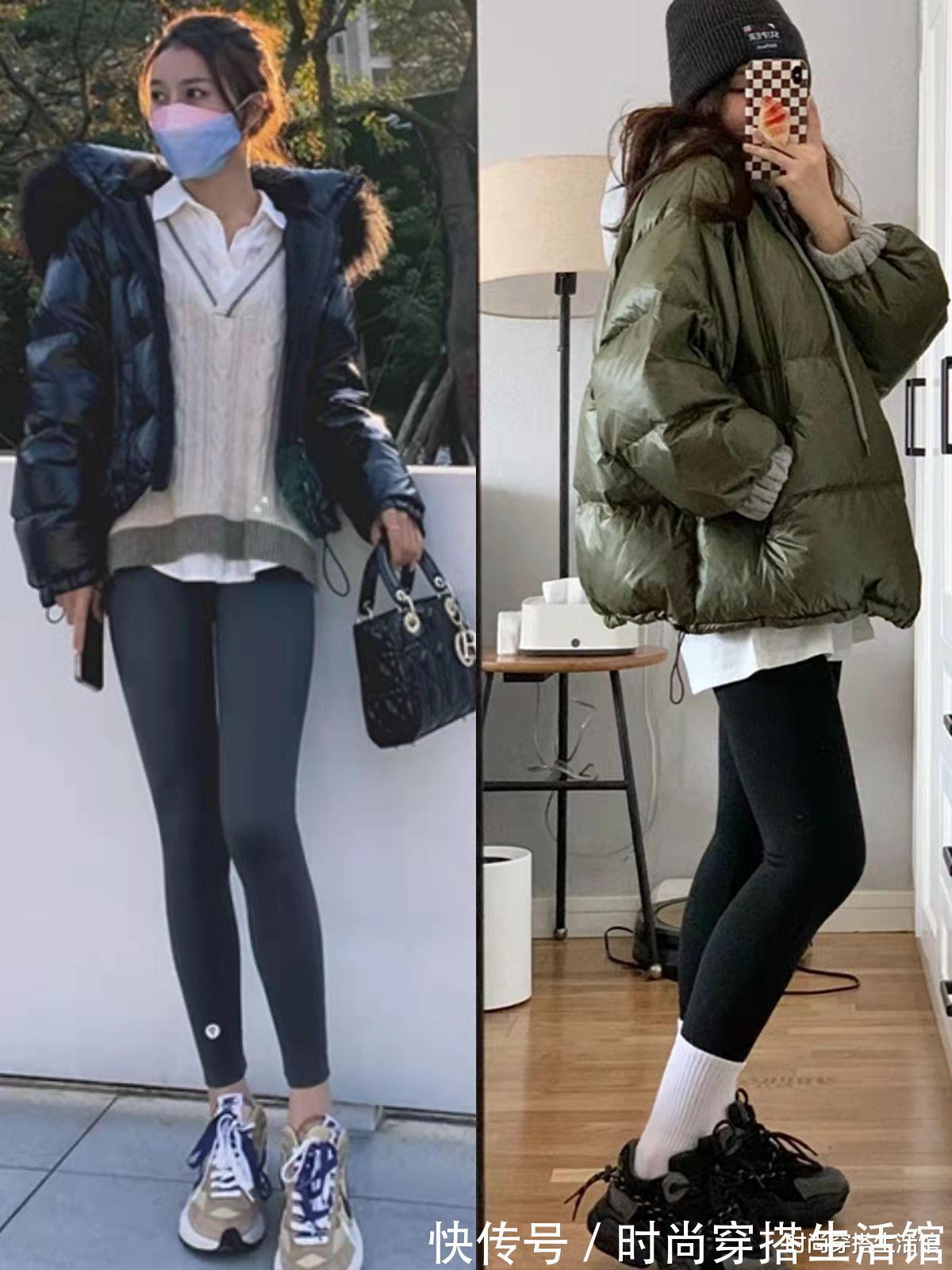 直筒型 这才是“鲨鱼裤”的正确穿法,时髦又显瘦,配大衣、羽绒服都好看