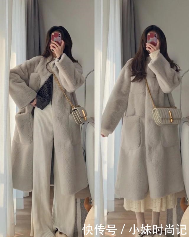 精致女孩秋冬保暖穿搭模板, 即使天气很冷, 还是要保持美丽呀!