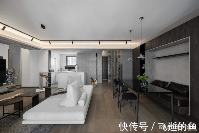 客厅|摩登玩味-新青年的现代酷宅