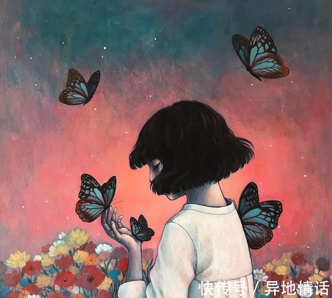 斯特拉·伊姆·赫特伯格@她手绘插画女孩,独特的气质,比任何头像壁纸还美